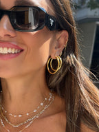 Lugo Klasik Halka 3,5 cm Küpe