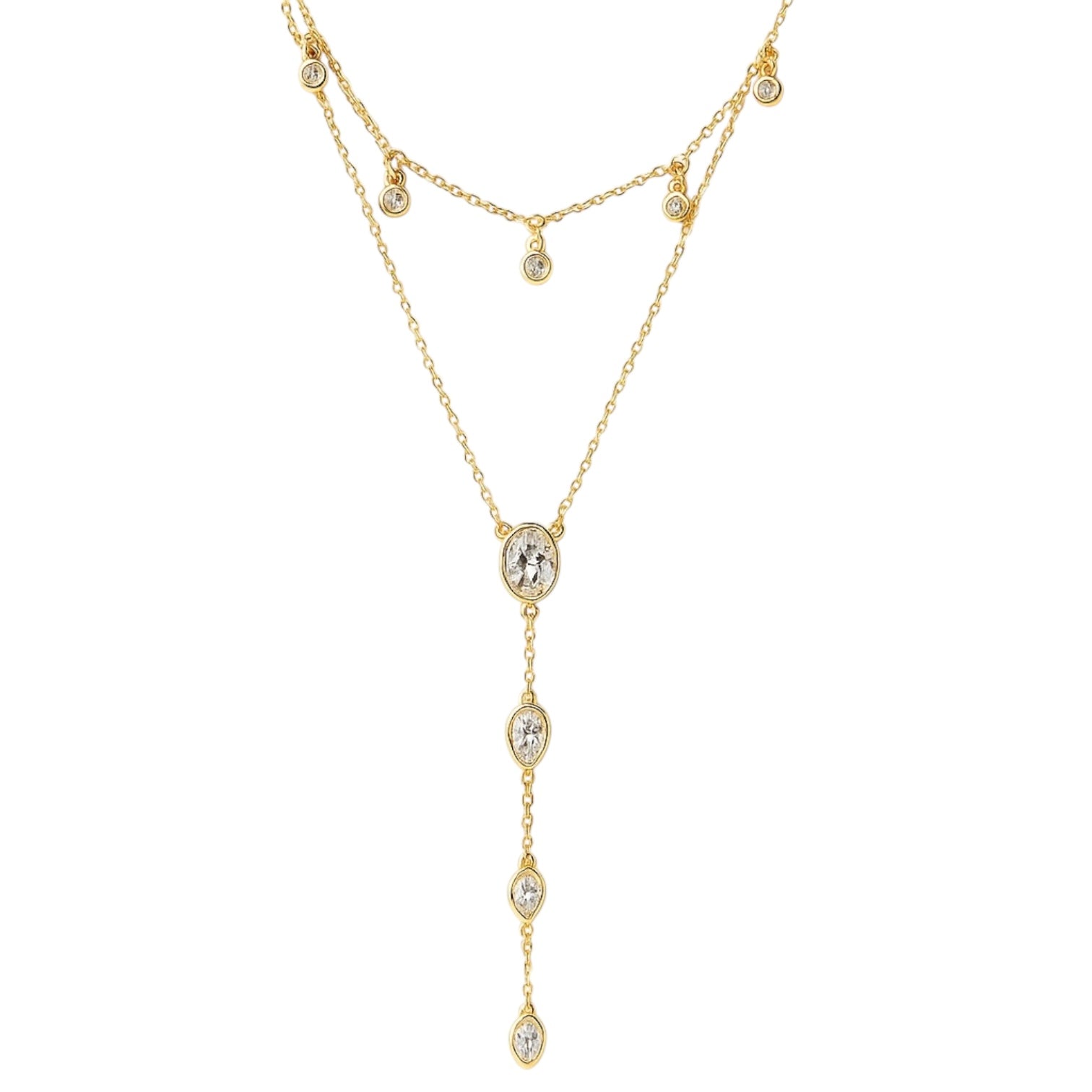 Minimal Damla Y Detaylı Gümüş Kolye