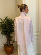 Bella Çizgi Şal detaylı Gömlek