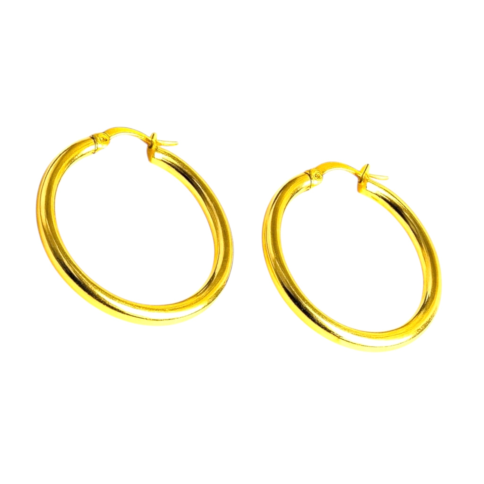 Lugo Klasik Halka 3,5 cm Küpe