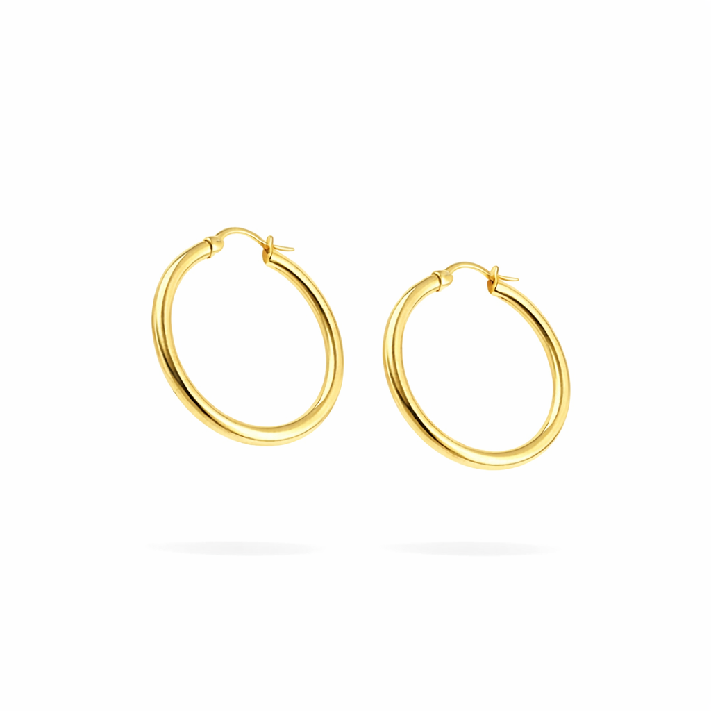 Lugo Klasik Halka 3 cm Küpe