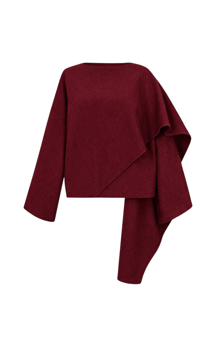 Alexia Kaşe Atkılı Bordo Ceket ön