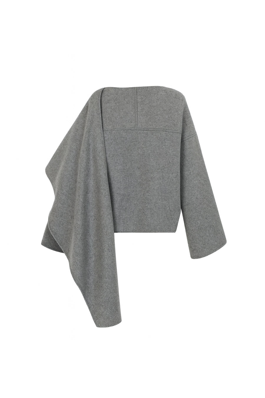 Alexia Kaşe Atkılı Gri Ceket