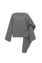 Alexia Kaşe Atkılı Gri Ceket