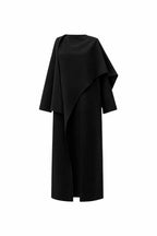 Alexia Kase Atkili Siyah Palto