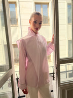 Bella Çizgi Şal detaylı Gömlek