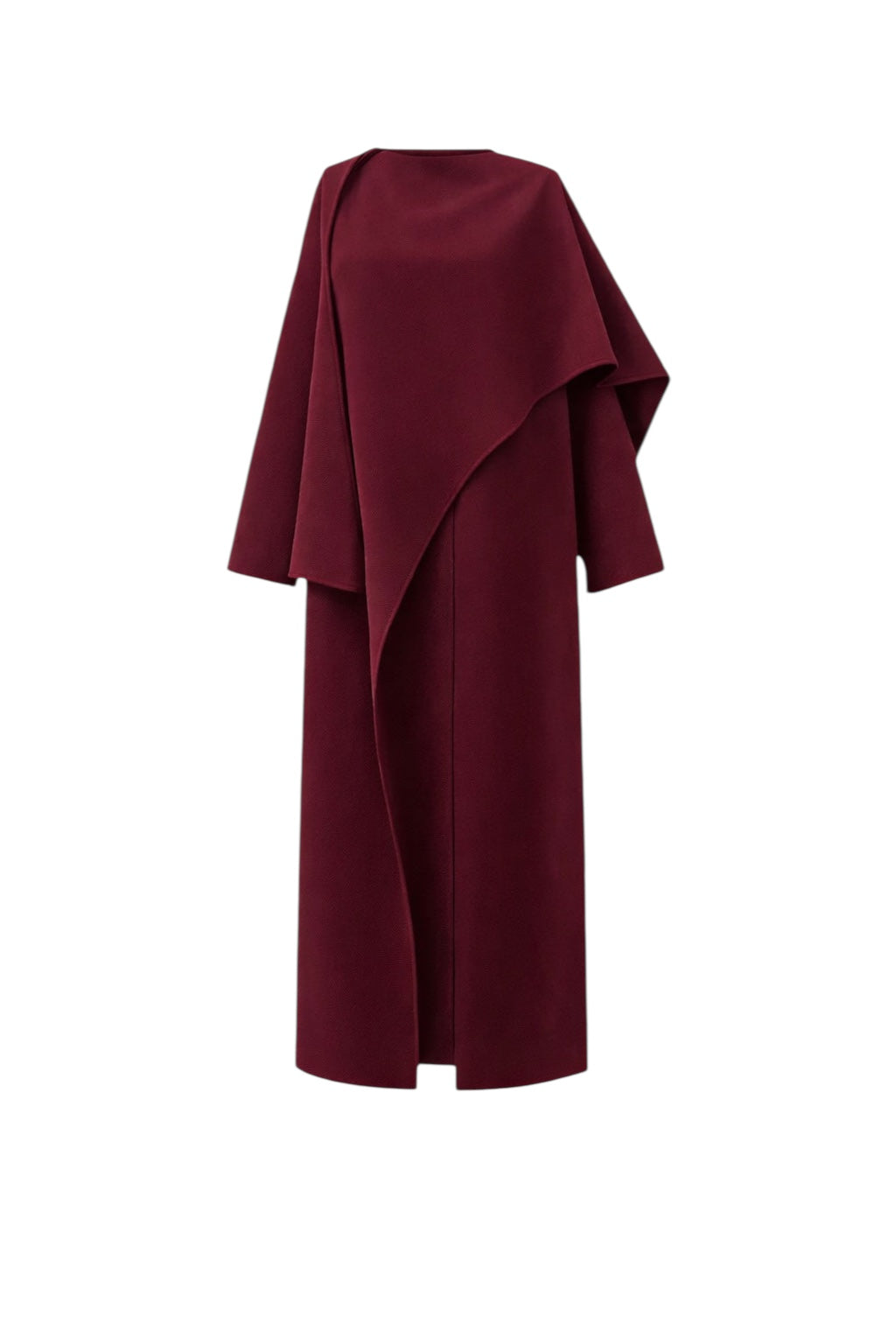 Alexia Kaşe Atkılı Bordo Palto