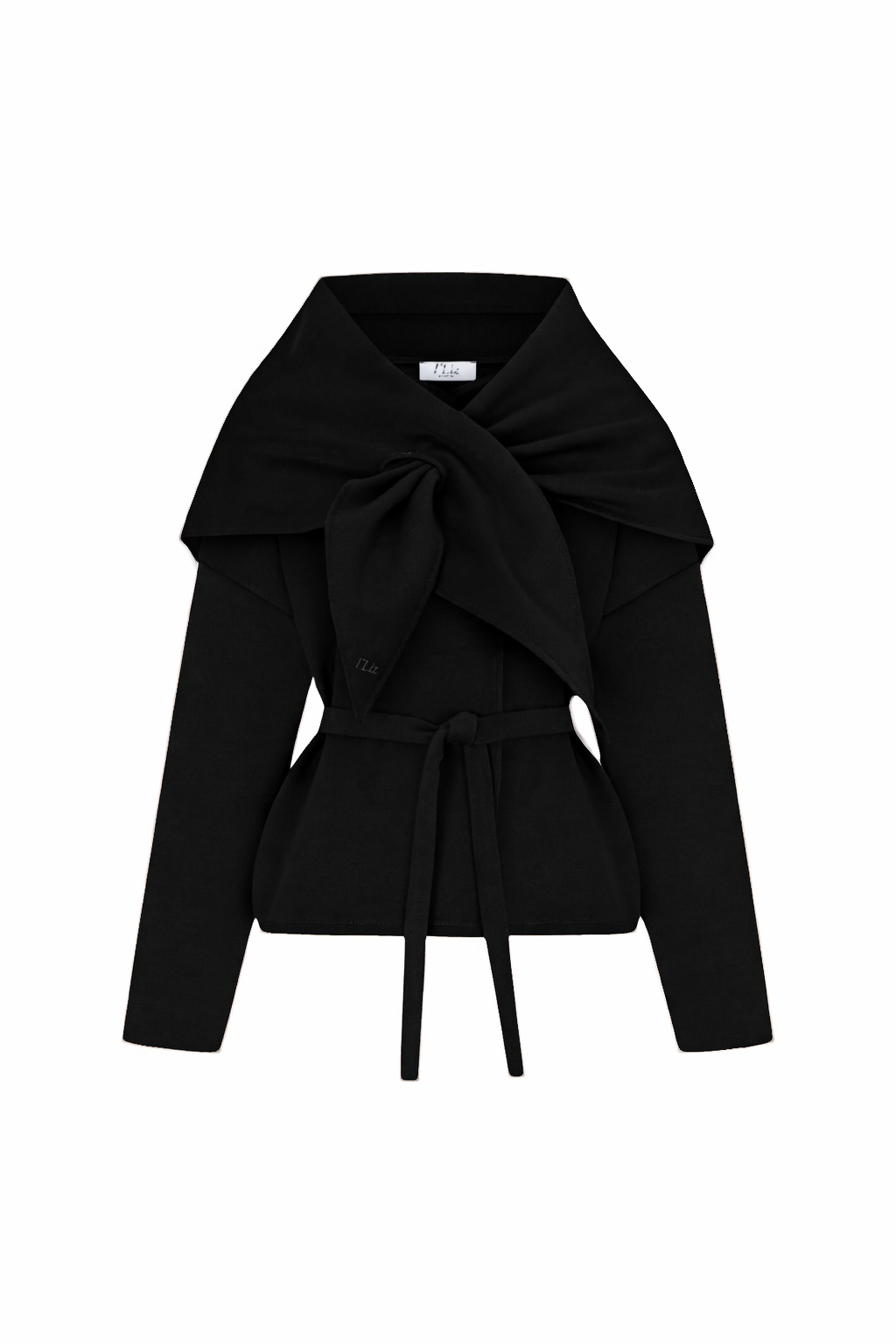 Şal Detaylı Kate Ceket - Siyah